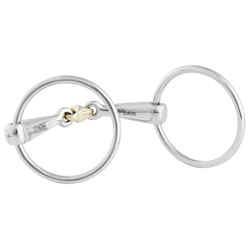 Stubben 2in1 Loose Ring Double Jointed Lozenge Snaffle Bit-1