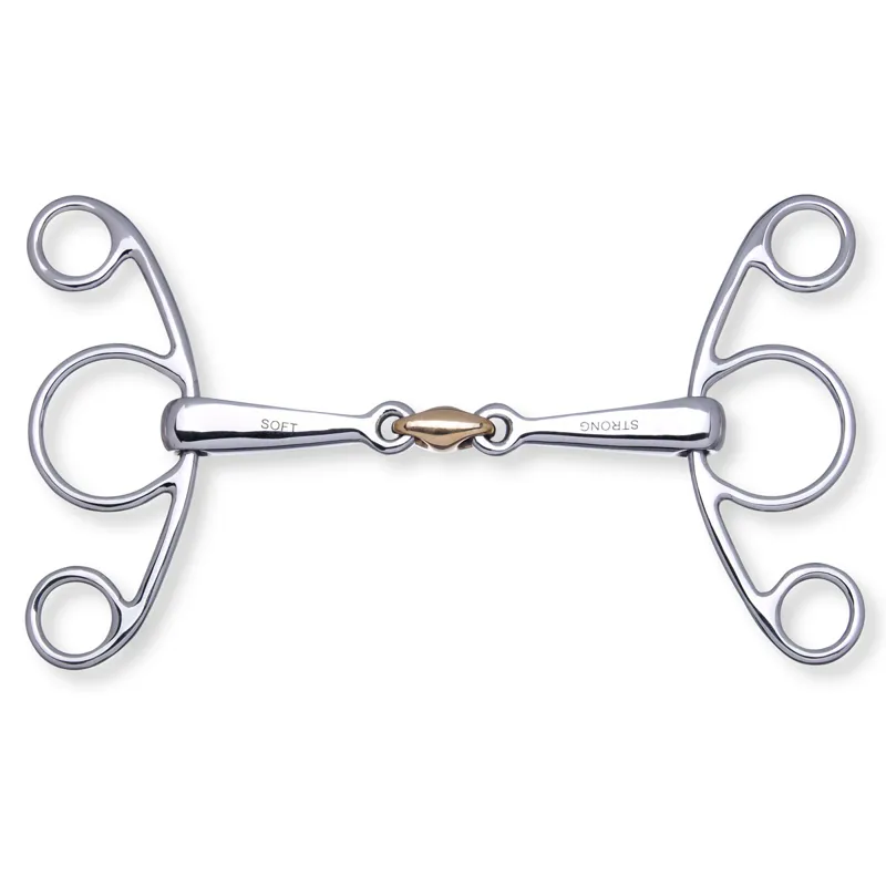 Stubben 2in1 Butterfly Double Jointed Lozenge Snaffle Bit
