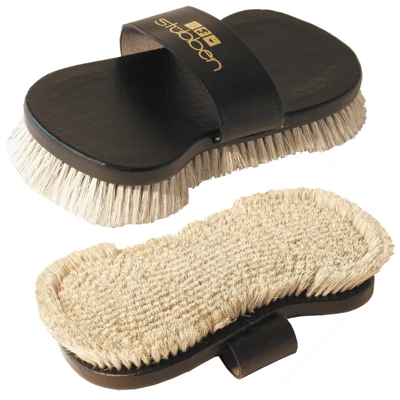 Stubben Leather Back Horse Hair Body Brush