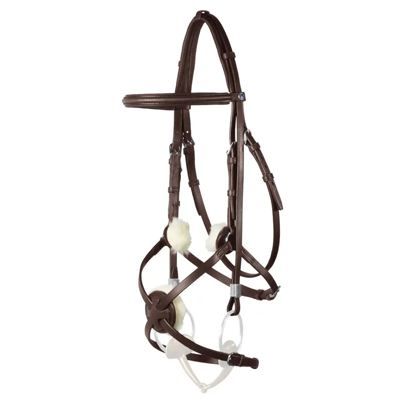 Stubben Leitrim Slide/Lock Mexican 2305 Bridle - Ebony Brown