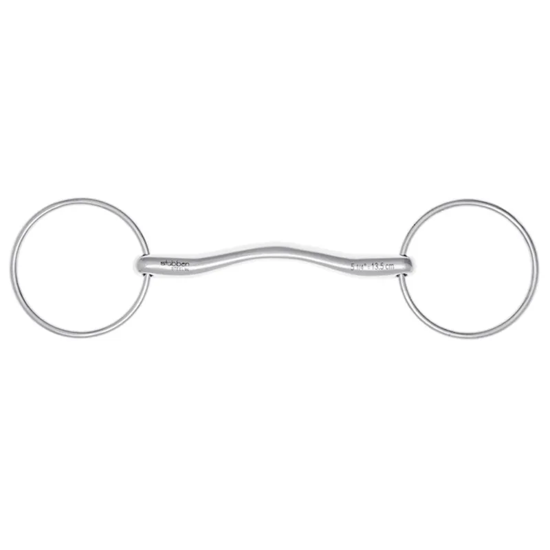 Stubben Fine Line Mullen Mouth Loose Ring Snaffle Bit