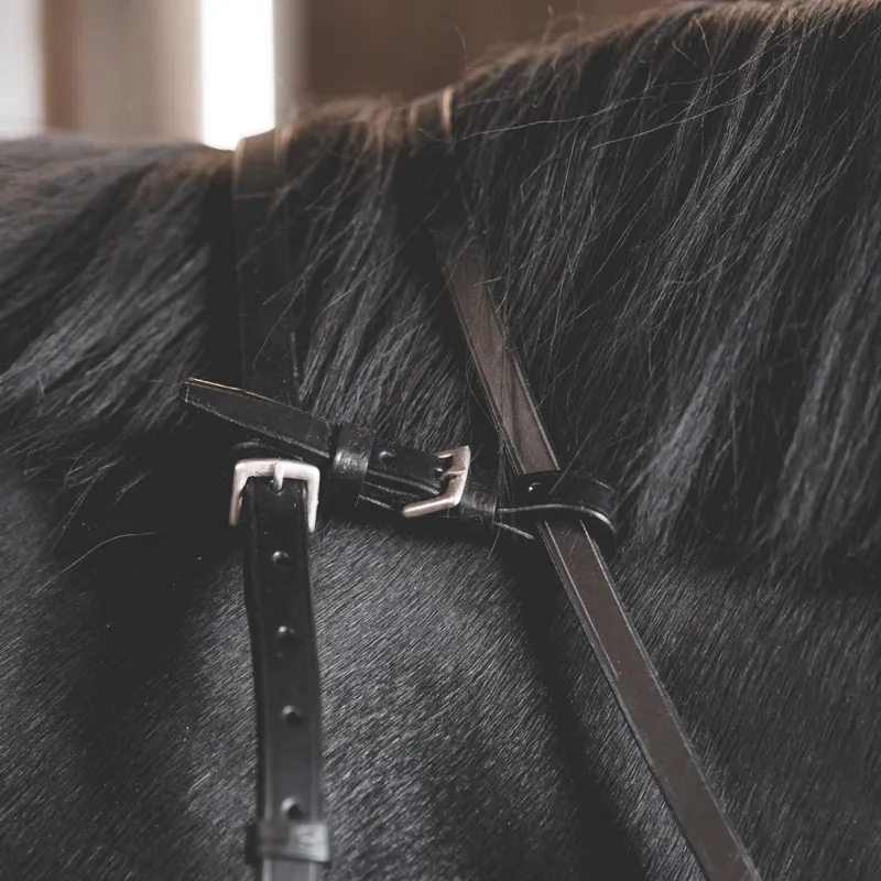 Stubben Padded Leather Breastplate - Black-3