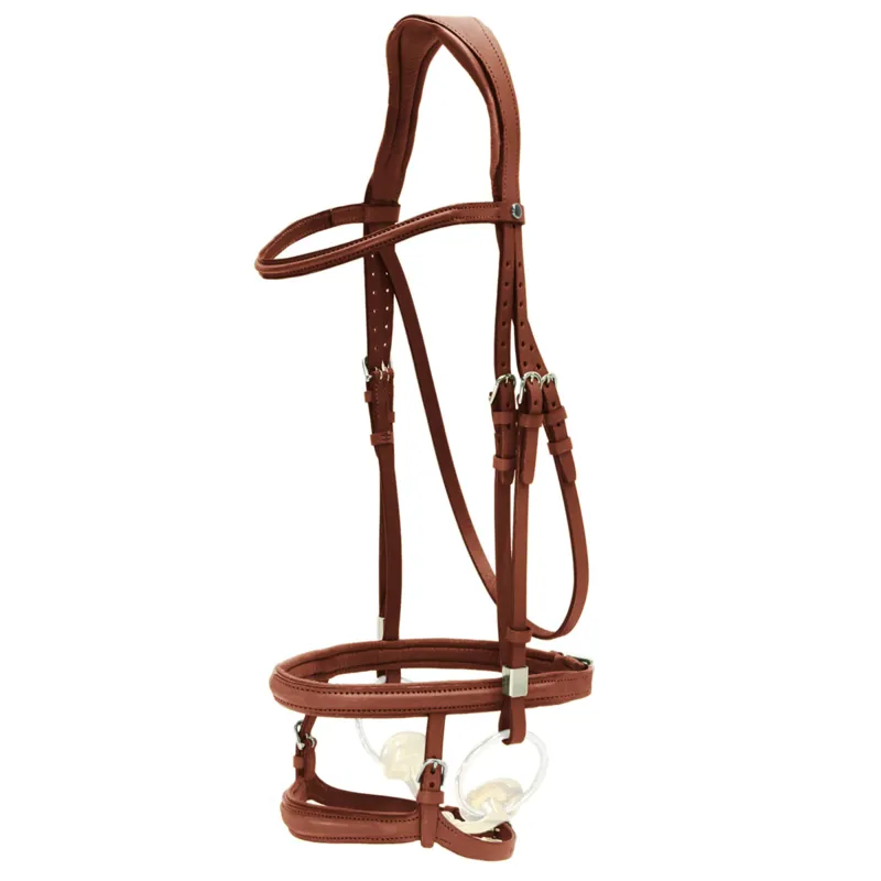 Stubben Pro-Jump Tandem 2700 Bridle - Redwood