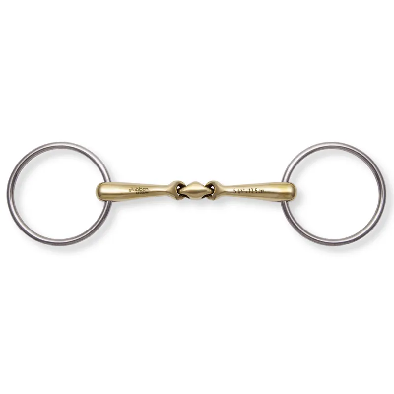 Stubben Quick Contact Loose Ring Double Broken Bit-1