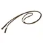 Stubben Leather Flat Narrow Curb Reins - Ebony Brown