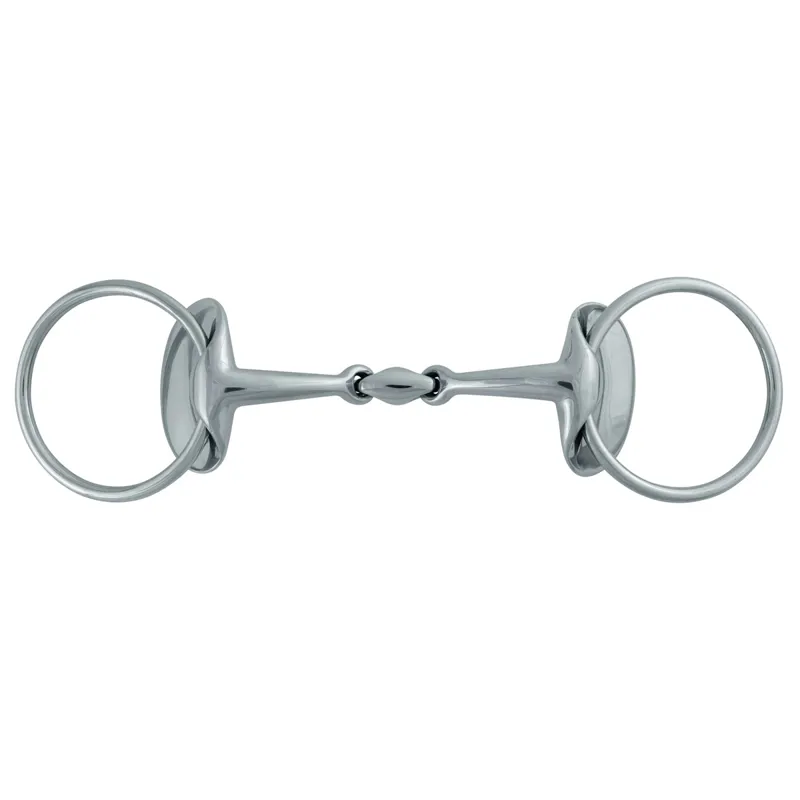 Stubben Silver Wings Double Jointed Lozenge Snaffle Bit