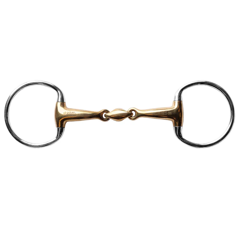 Stubben Sweet Copper Eggbutt Double Jointed Lozenge Snaffle Bit