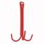 Stubbs Three Prong Hanging Tack Hook - Red