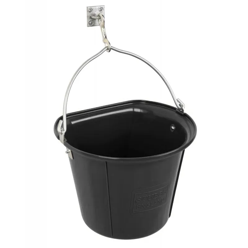 Stubbs Flat Sided Hanging Bucket - Black