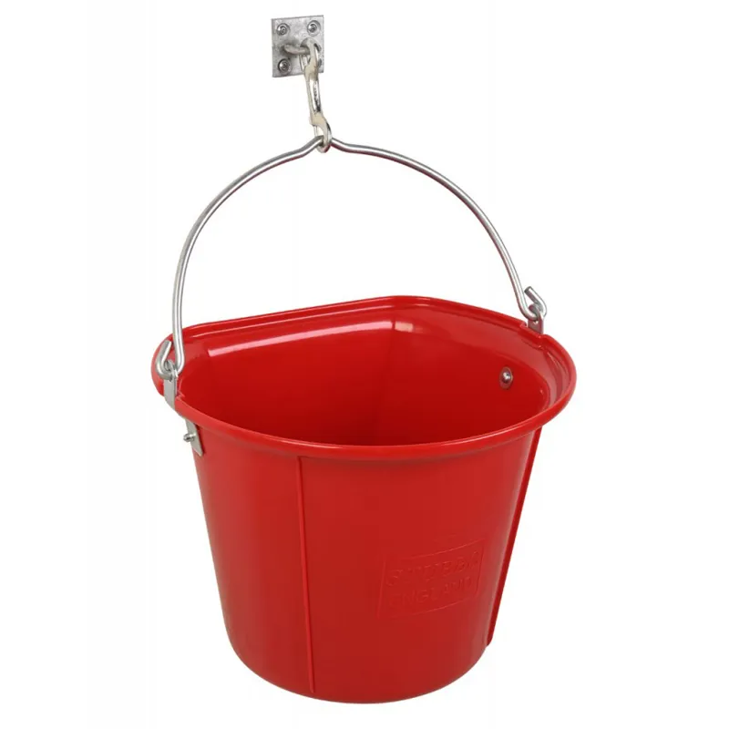 Stubbs Flat Sided Hanging Bucket - Red