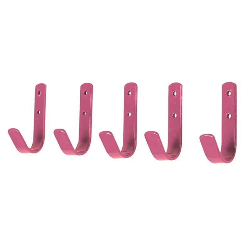 Stubbs General Purpose Hook Set 5 Pack - Pink