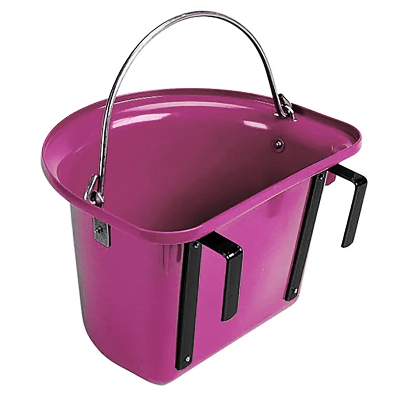Stubbs Door Hook Grooming Bucket with Handle - Pink