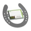 Stubbs Horseshoe Nameplate - Grey