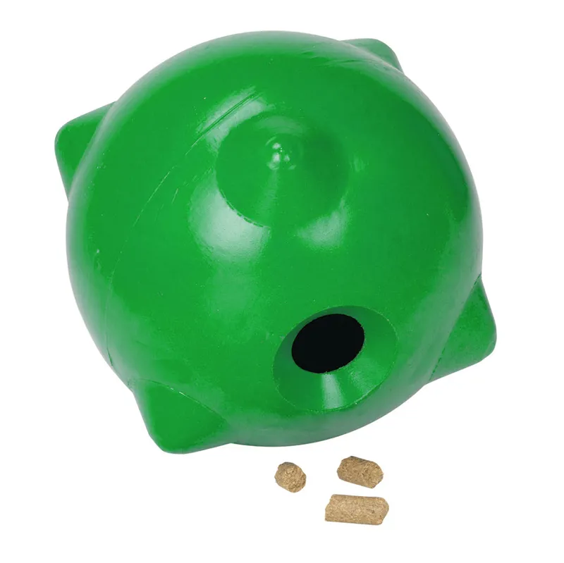 Stubbs Horsey Ball Treat Toy - Green