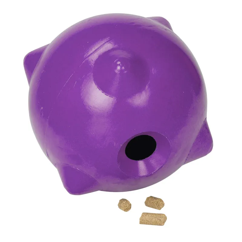 Stubbs Horsey Ball Treat Toy - Purple