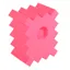 Stubbs Pole Block Single Jump Wing - Pink