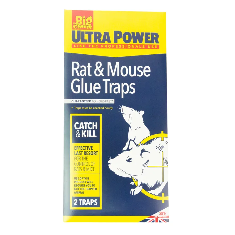 STV Big Cheese Ultra Power Rat and Mouse Glue Traps - 2 Pack