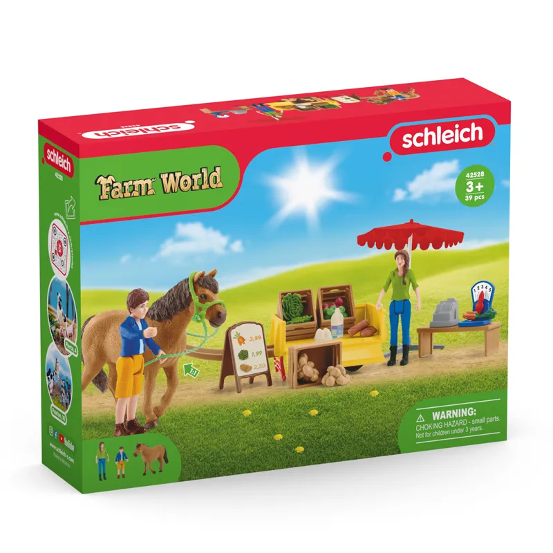 Schleich Sunny Day Mobile Farm Stand Toy Set-6