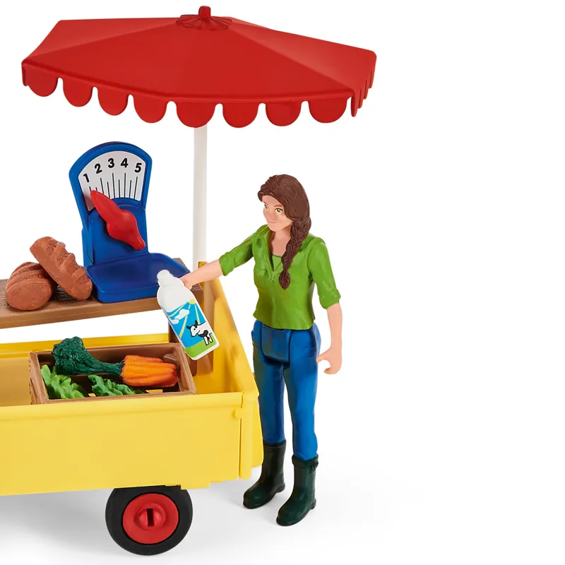 Schleich Sunny Day Mobile Farm Stand Toy Set-1
