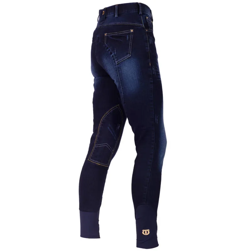Tagg Houston Ladies Denim Breeches - Washed Denim-3