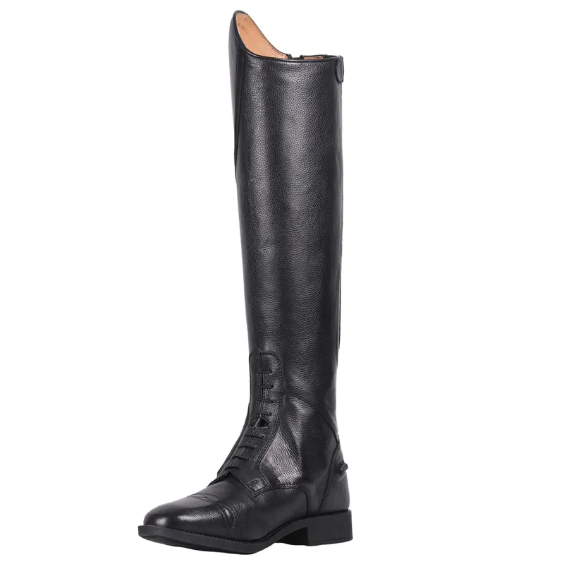 QHP Tamar Junior Tall Riding Boots - Standard Calf - Black-1