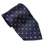 Equetech Diamond Adults Show Tie - Navy/Pink
