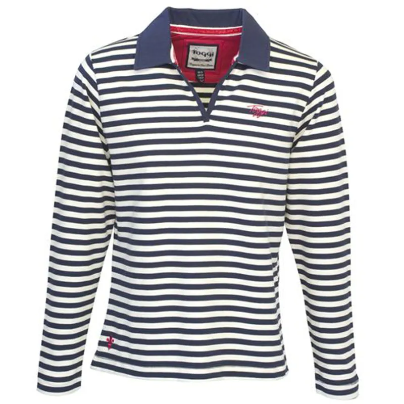 Toggi Calais Long Sleeve Ladies Top - Navy/White