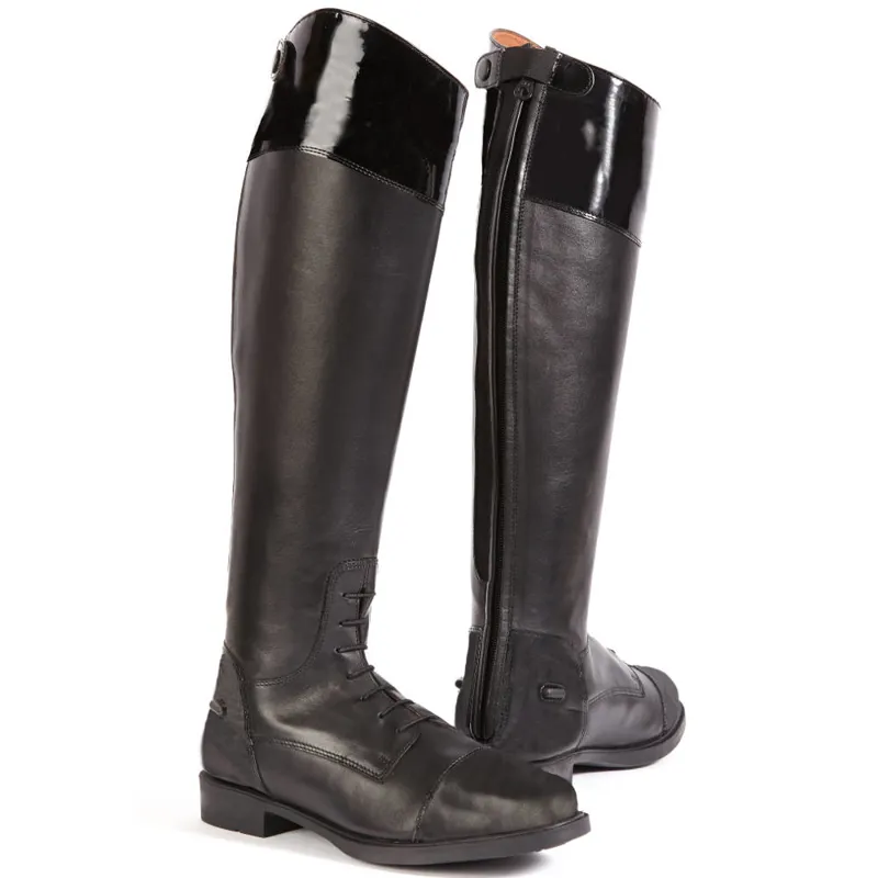 Toggi Cayman Long Riding Boots - Black Patent - Redpost Equestrian