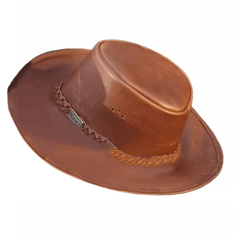 Toggi Drover Leather Bush Hat - Tan Brown