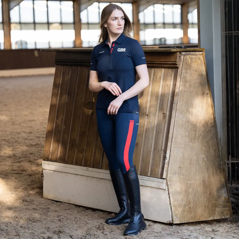 Toggi GBR Sculptor Full Grip Riding Ladies Tights - Navy-5