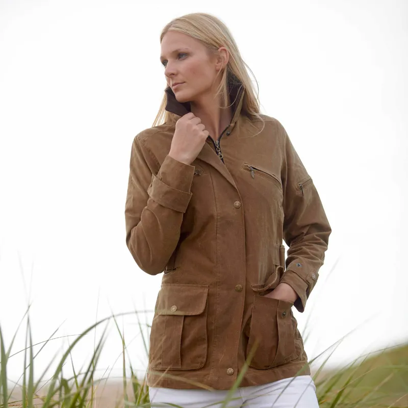 tan wax jacket