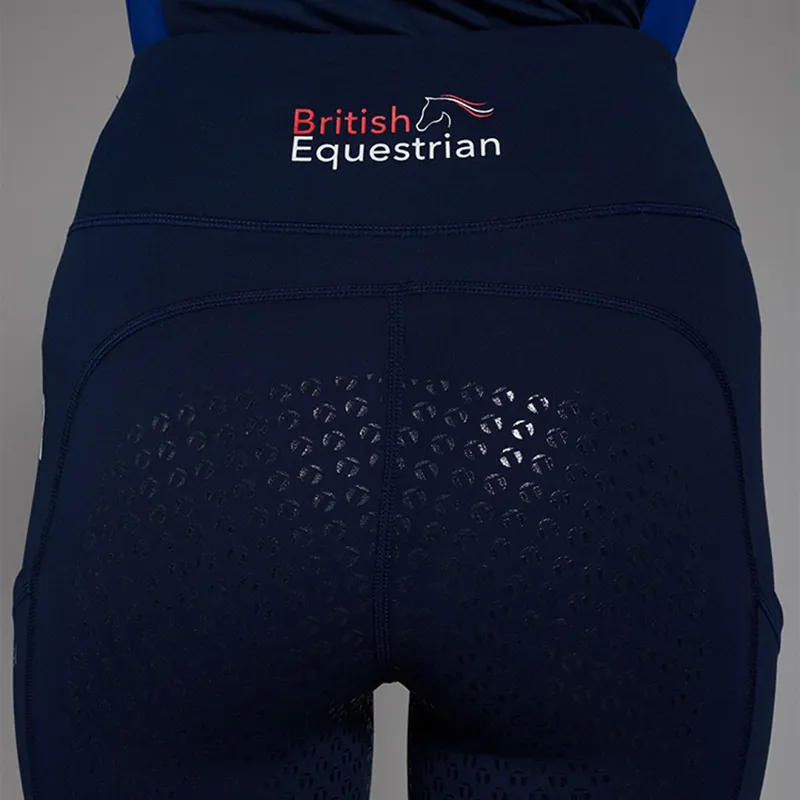 Toggi GBR Sculptor Full Grip Riding Ladies Tights - Navy-3