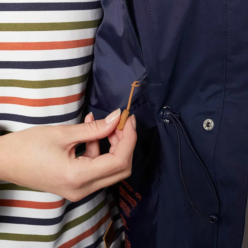 Toggi Shelter Ladies Long Waterproof Jacket - Navy-4