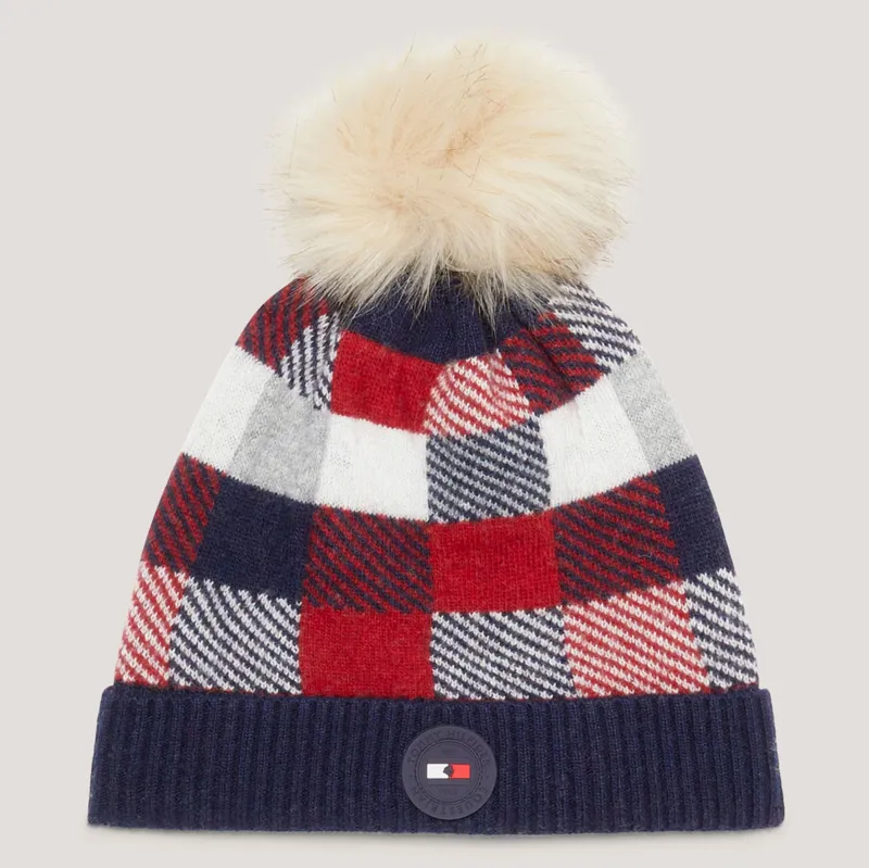 Tommy Hilfiger Check Beanie Hat - Multi