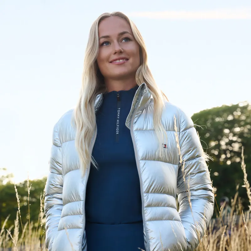 Tommy Hilfiger Ladies Puffer Jacket - Silver -7