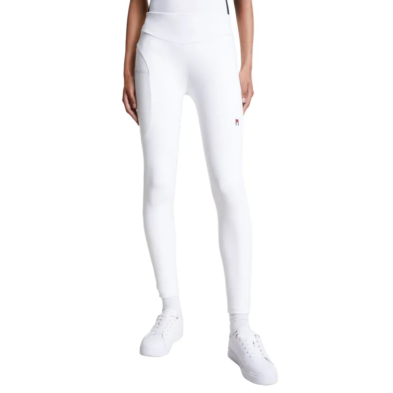 Tommy Hilfiger Elmira Full Grip Ladies Riding Tights - White