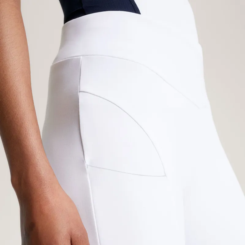 Tommy Hilfiger Elmira Full Grip Ladies Riding Tights - White-1