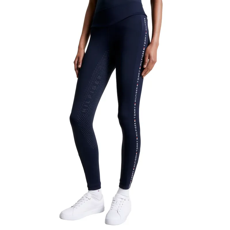 Tommy Hilfiger Rome Full Grip Ladies Riding Tights - Desert Sky