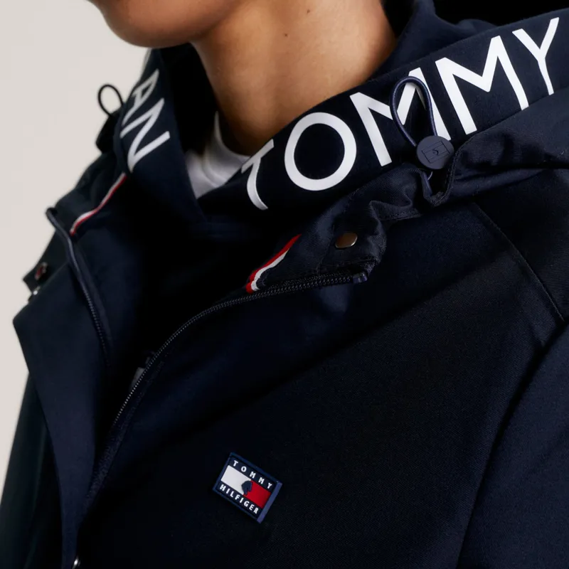 Tommy Hilfiger Washington Ladies Long Waterproof Jacket - Desert Sky-1