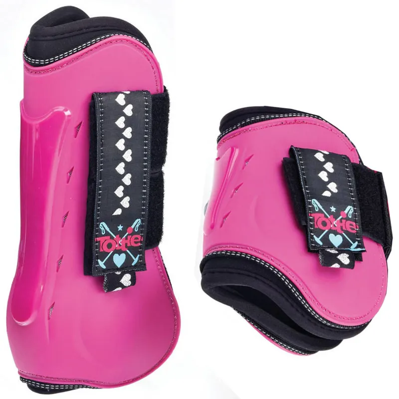 pink splint boots
