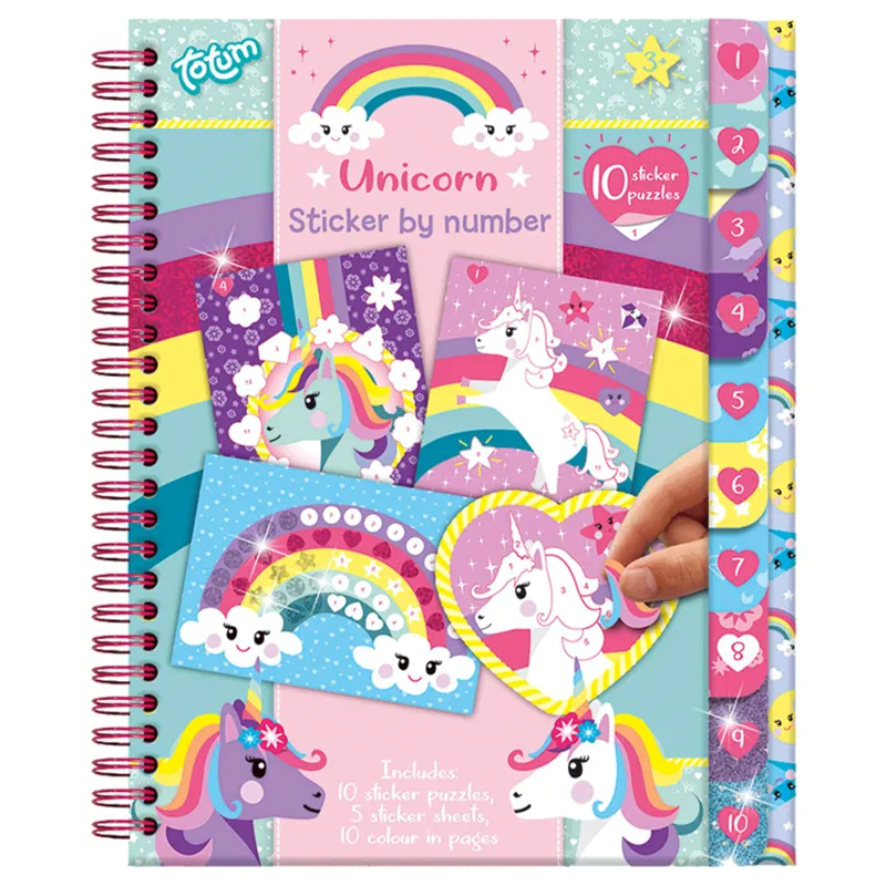 Totum Counting Unicorn Sticker Set