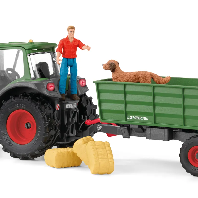 Schleich Tractor with Trailer Set-7