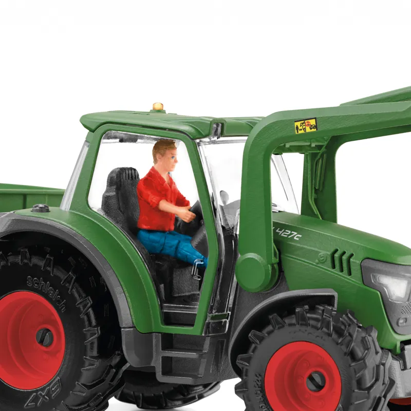 Schleich Tractor with Trailer Set-5