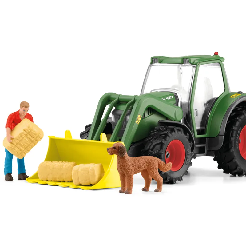 Schleich Tractor with Trailer Set-3