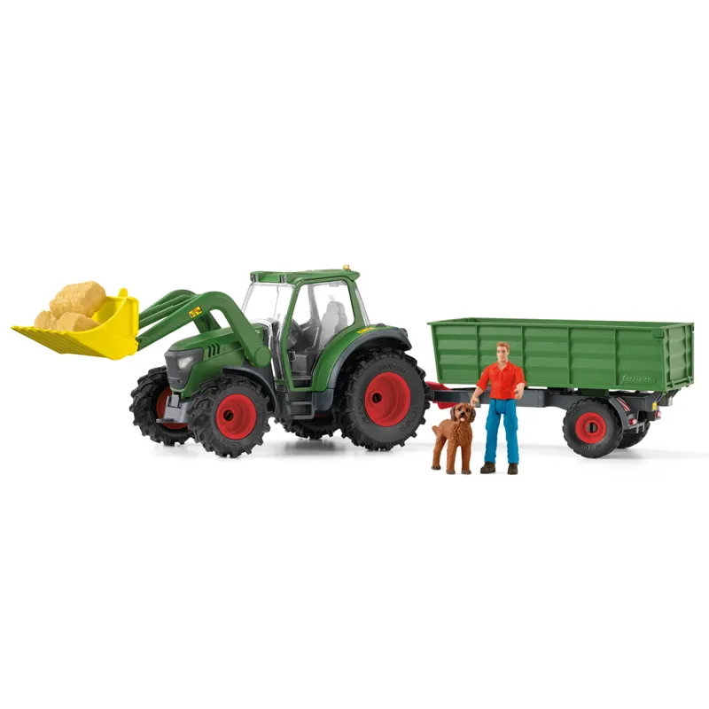 Schleich Tractor with Trailer Set