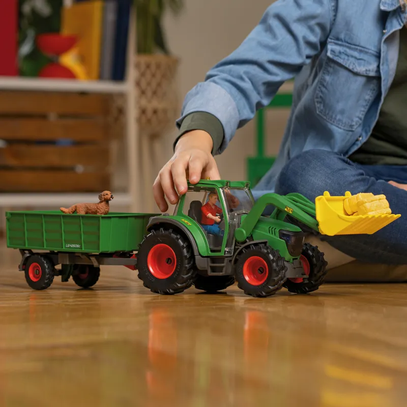 Schleich Tractor with Trailer Set-1
