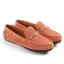 Fairfax and Favor Trinity Ladies Drivers Shoes - Melon Suede
