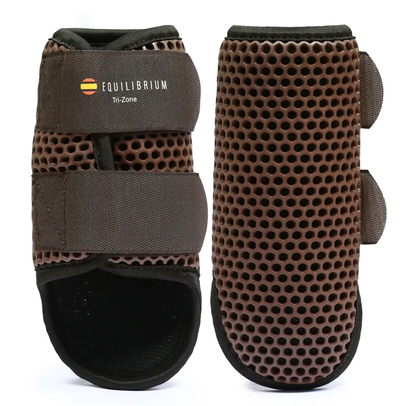 Equilibrium Tri-Zone Brushing Boots - Brown