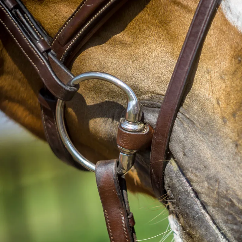 TRUST Equestrian Leather Eggbutt Bit-1