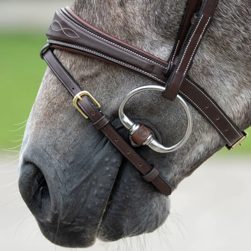 TRUST Equestrian Leather Eggbutt Bit-5
